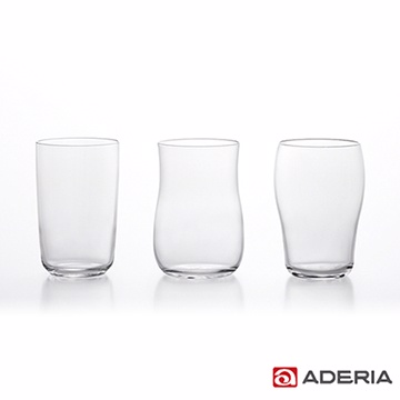 【ADERIA】日本進口強化玻璃酒杯3件套組