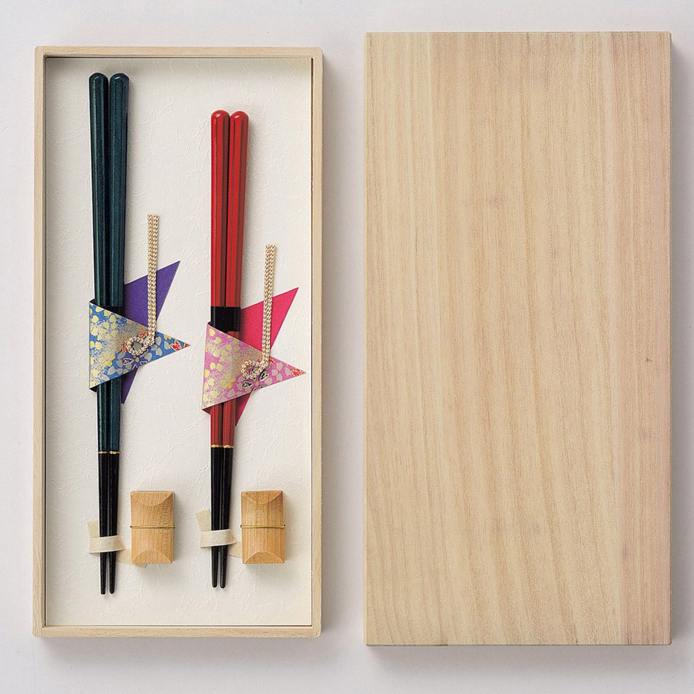 【兵左衛門】日本製 天然漆筷2雙入禮盒組 八角夫妻筷(日本 夫妻筷)