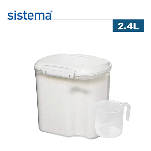 【sistema】紐西蘭進口烘焙扣式保鮮盒(2.4L)