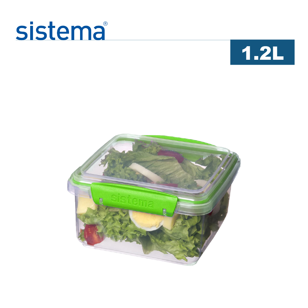 【sistema】紐西蘭進口fresh系列矩形保鮮盒-1.2L