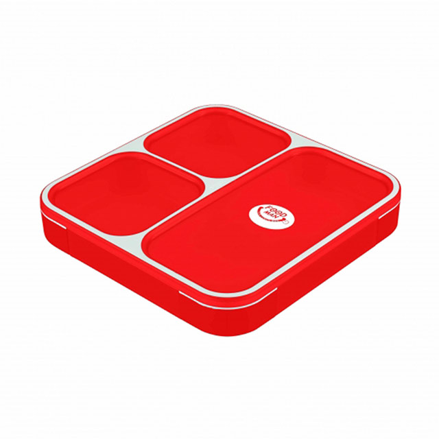 日本CB JAPAN 時尚巴黎系列纖細餐盒800ml-紅色