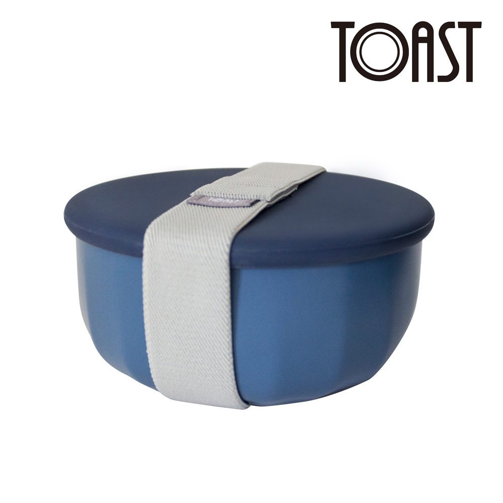 TOAST / RONDE 陶瓷深碗便當盒-霧藍
