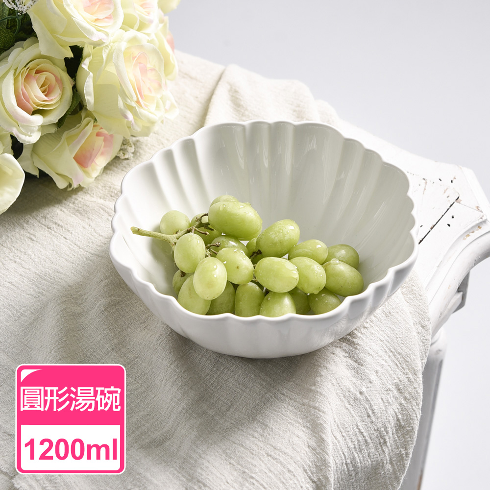 【Homely Zakka】日式創意浮雕亮光面仿窯變釉陶瓷餐盤碗餐具_圓形湯碗