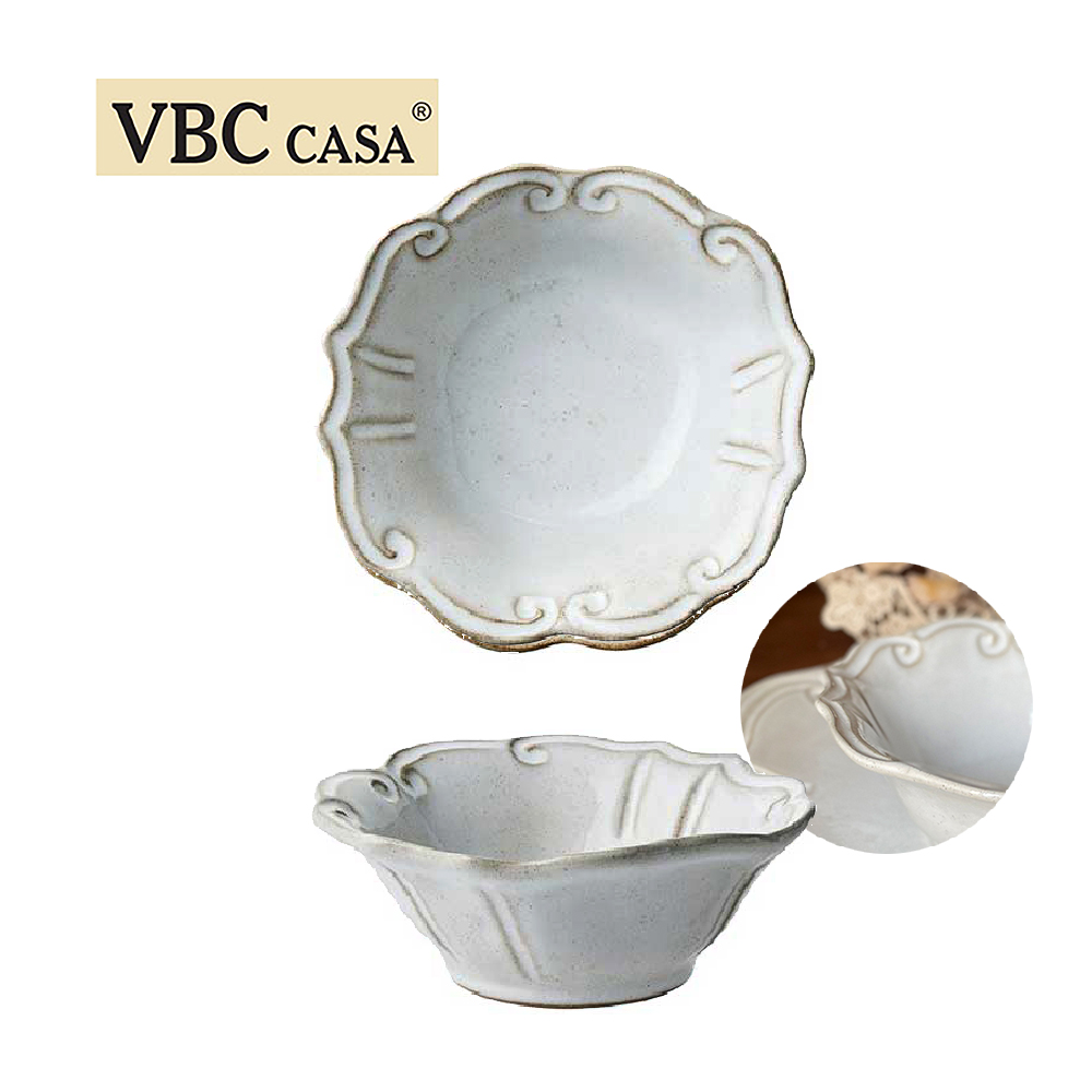 義大利VBC casa-FONDACO系列-18cm小碗-經典米白