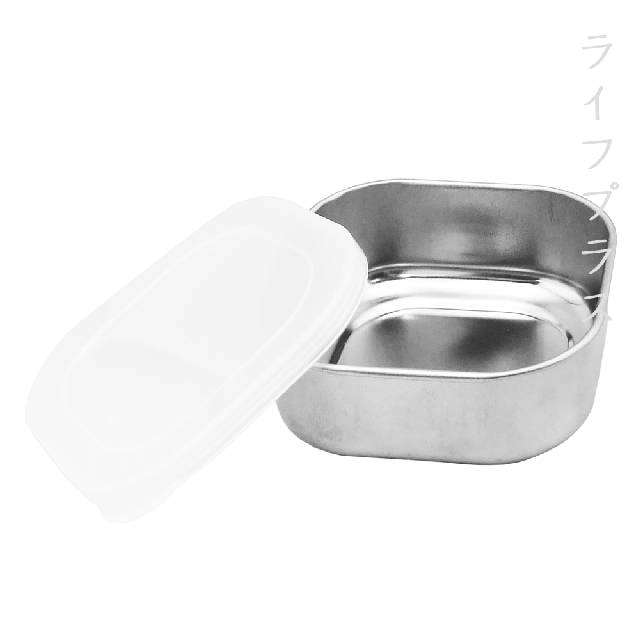日本製不鏽鋼保鮮盒-方型-小-10cm-380ml-3入