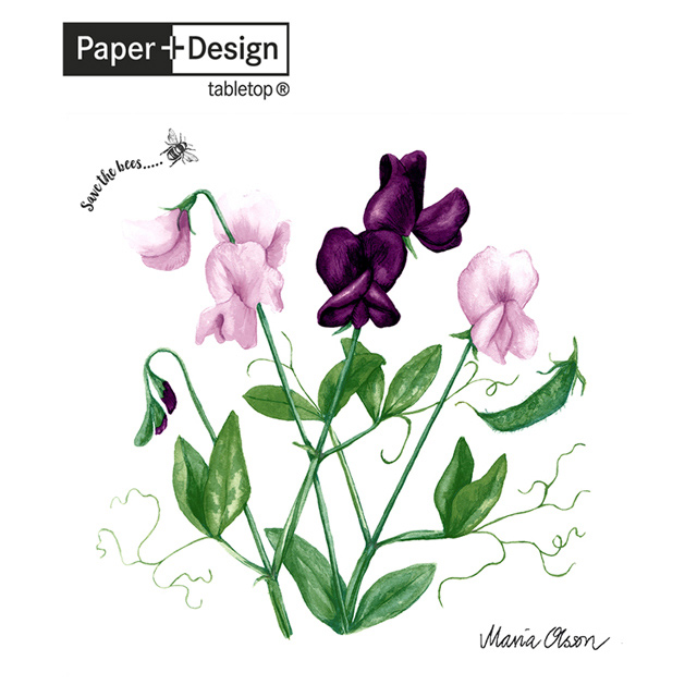 【 Paper+Design】德國進口餐巾紙 - 甜豌豆