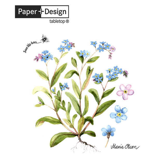 【 Paper+Design】德國進口餐巾紙 - 勿忘我
