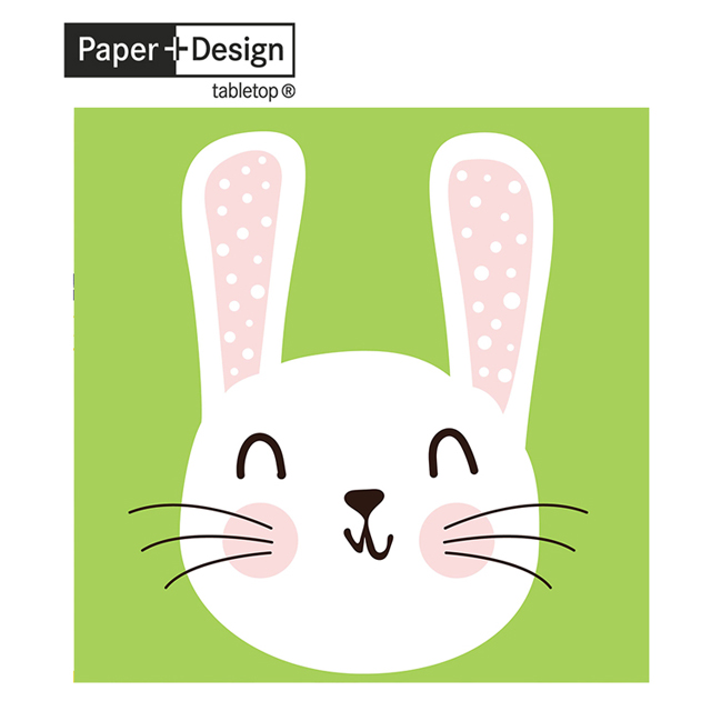 【 Paper+Design】德國進口餐巾紙 - 可愛的兔子