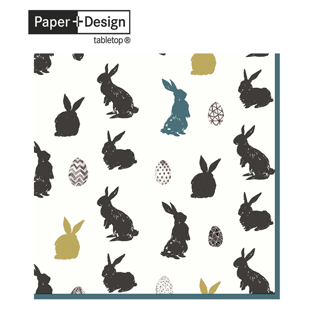 【 Paper+Design】德國進口餐巾紙 - 兔子狂潮