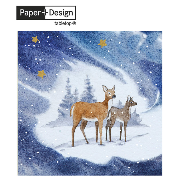 【 Paper+Design】德國餐巾紙 - Blue Deers
