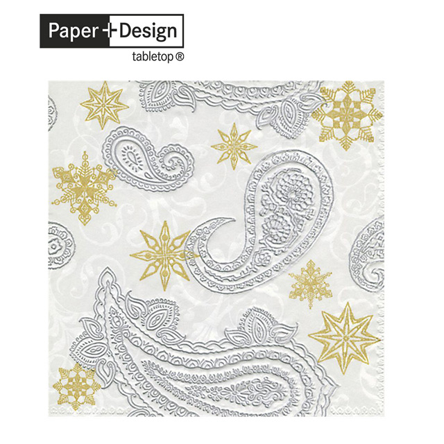 【 Paper+Design】德國餐巾紙 -Moments Paisley with stars