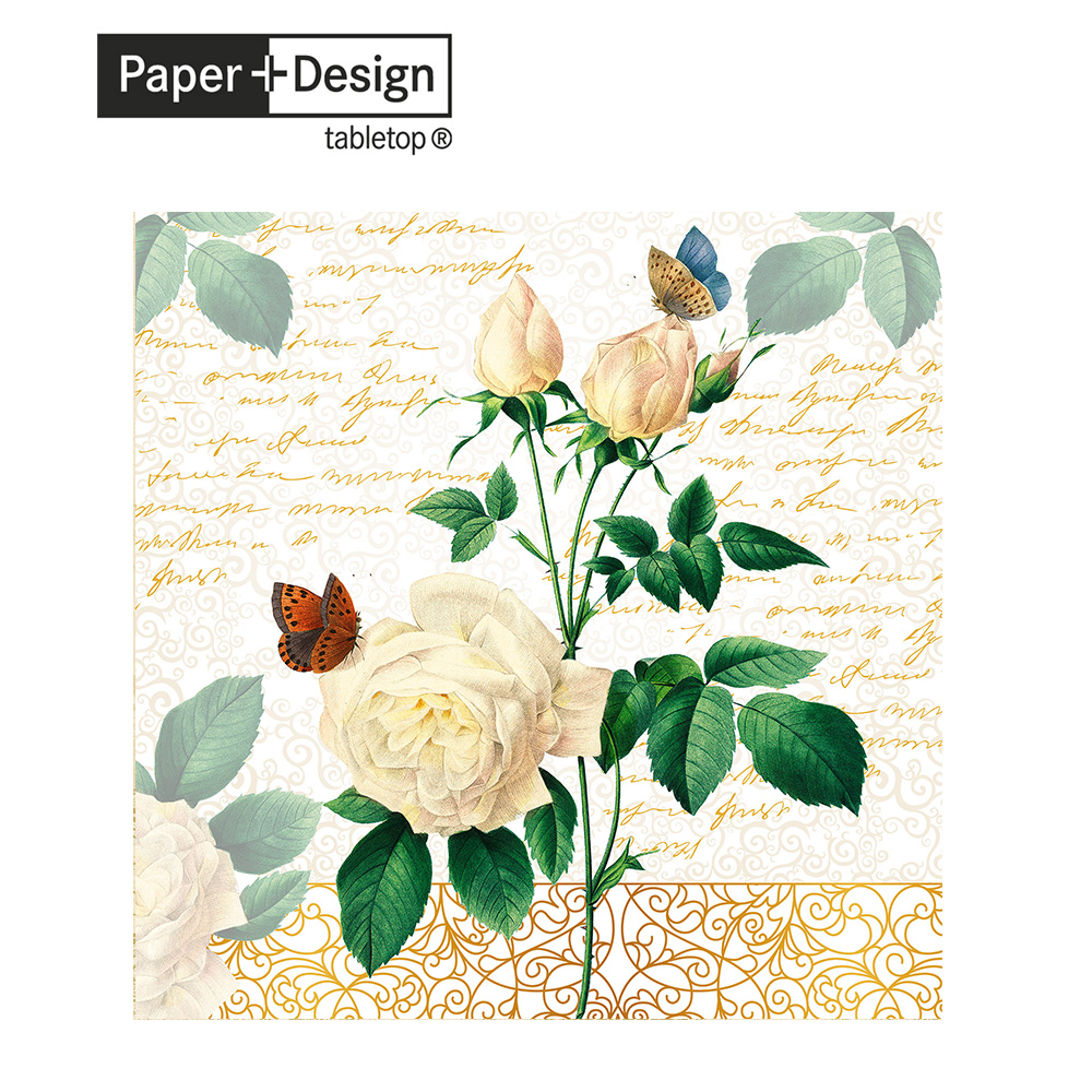 【Paper+Design】德國餐巾紙 - 玫瑰蕾絲