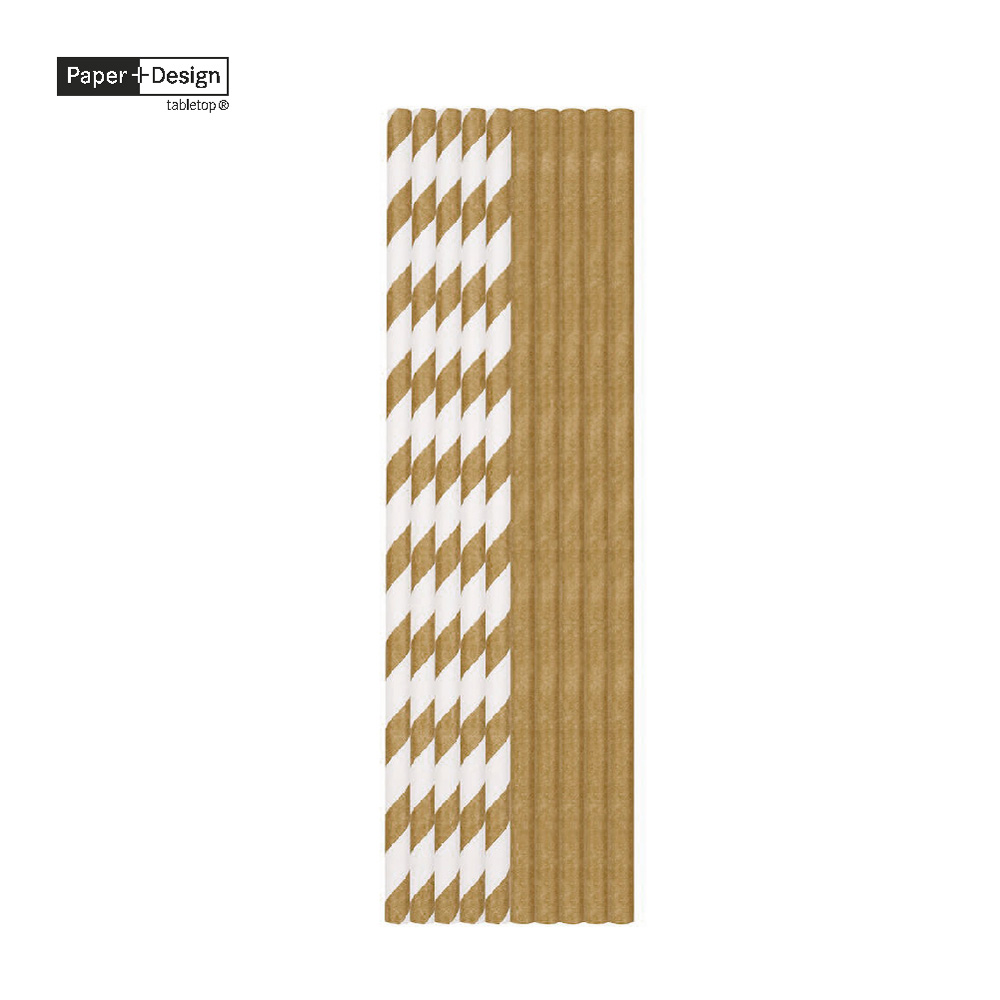 【 Paper+Design】紙吸管 - 棕色Duni
