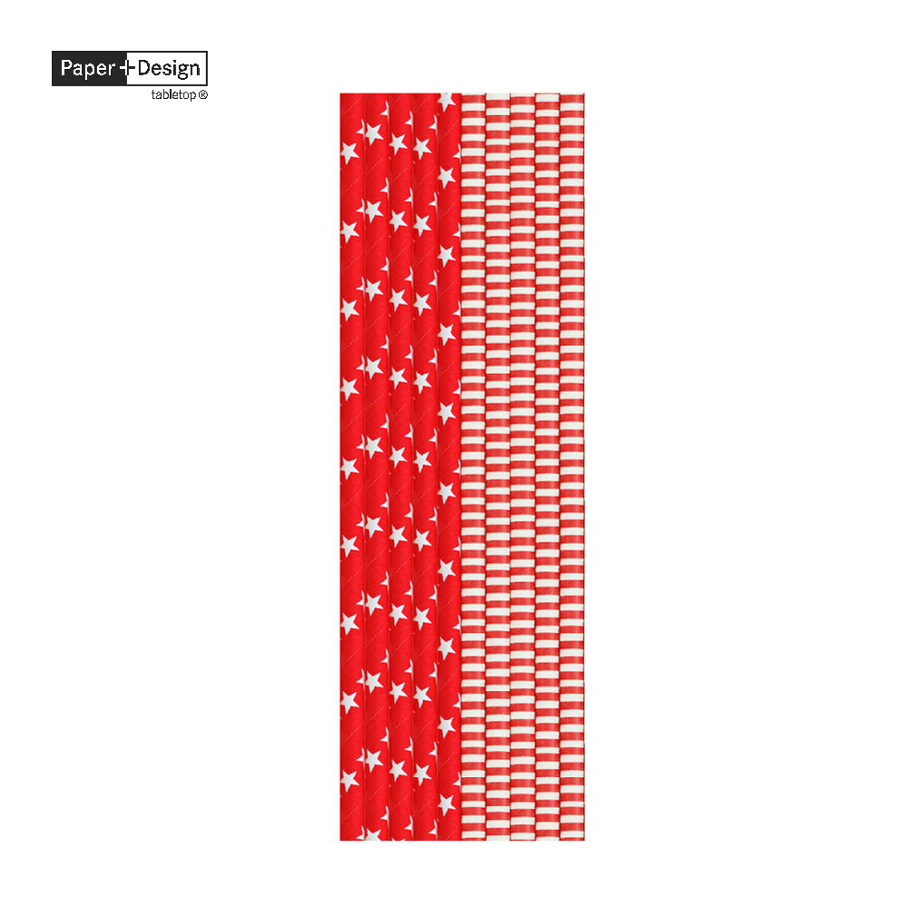 【Paper+Design】紙吸管 - 紅色Duni