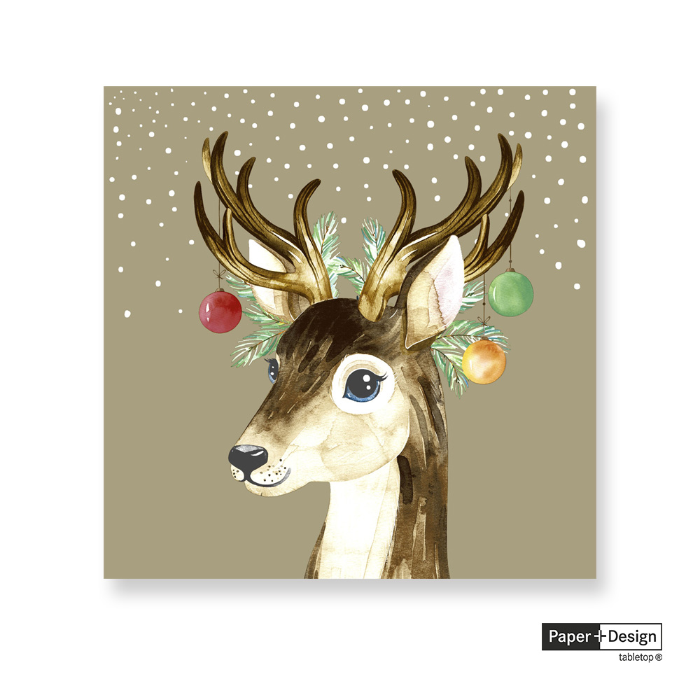 【Paper+Design】德國餐巾紙 -有裝飾的鹿