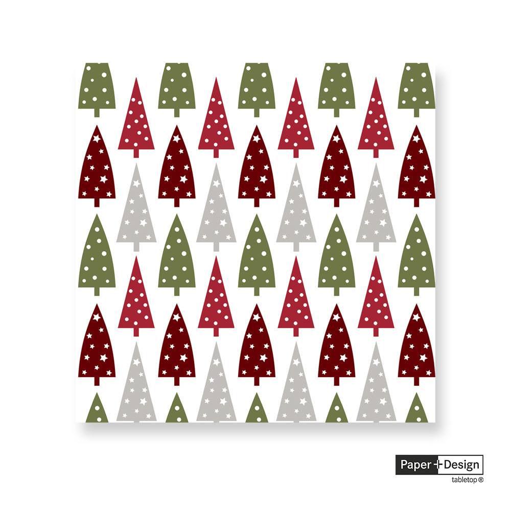 【Paper+Design】德國餐巾紙 - 排列的樹