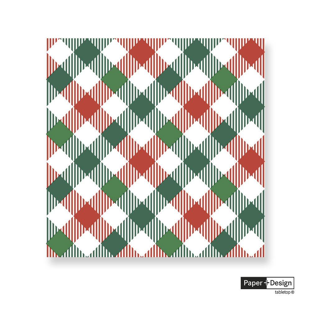 【 Paper+Design】德國餐巾紙-混合格子呢