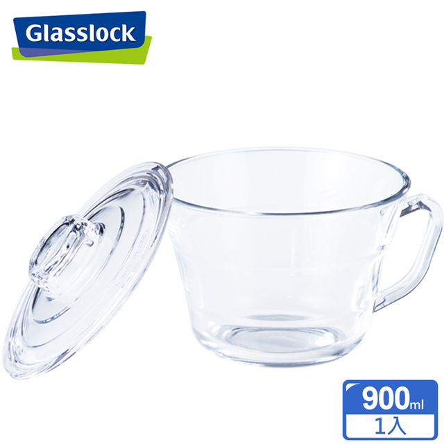 【Glasslock】強化玻璃微波碗900ml