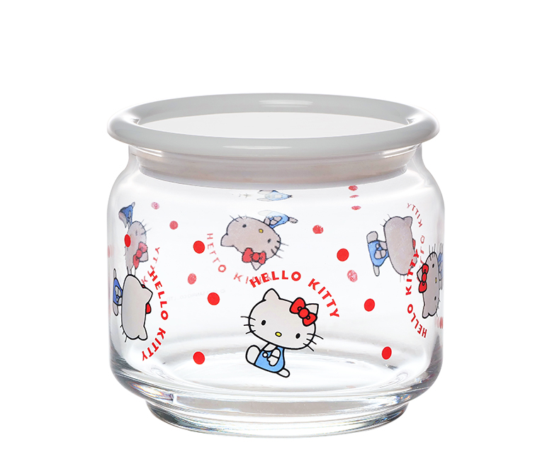 【臺灣玻璃 x Hello Kitty】370ML小幫手儲物罐