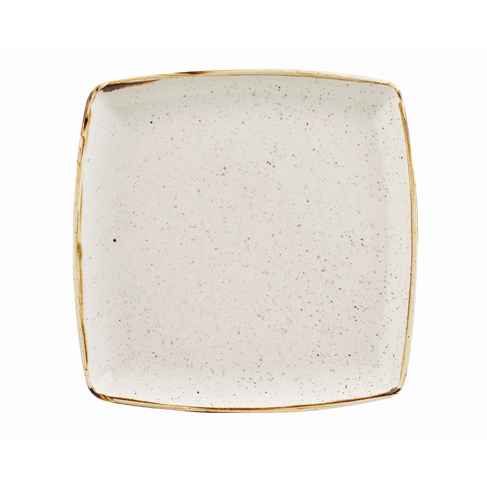 英國CHURCHiLL-STONECAST點藏系列米白色-正方27cm主餐盤