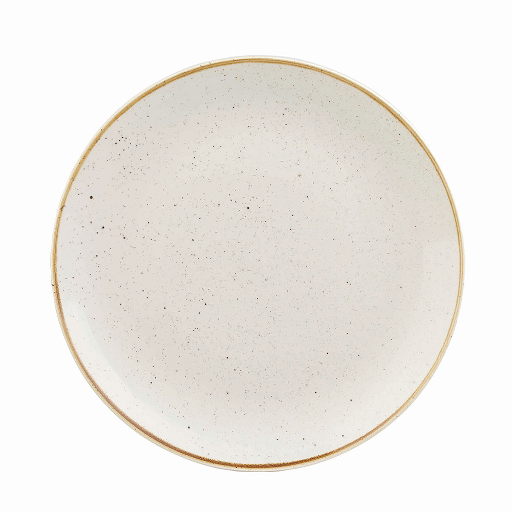 英國CHURCHiLL-STONECAST點藏系列米白色-圓形28cm主餐盤