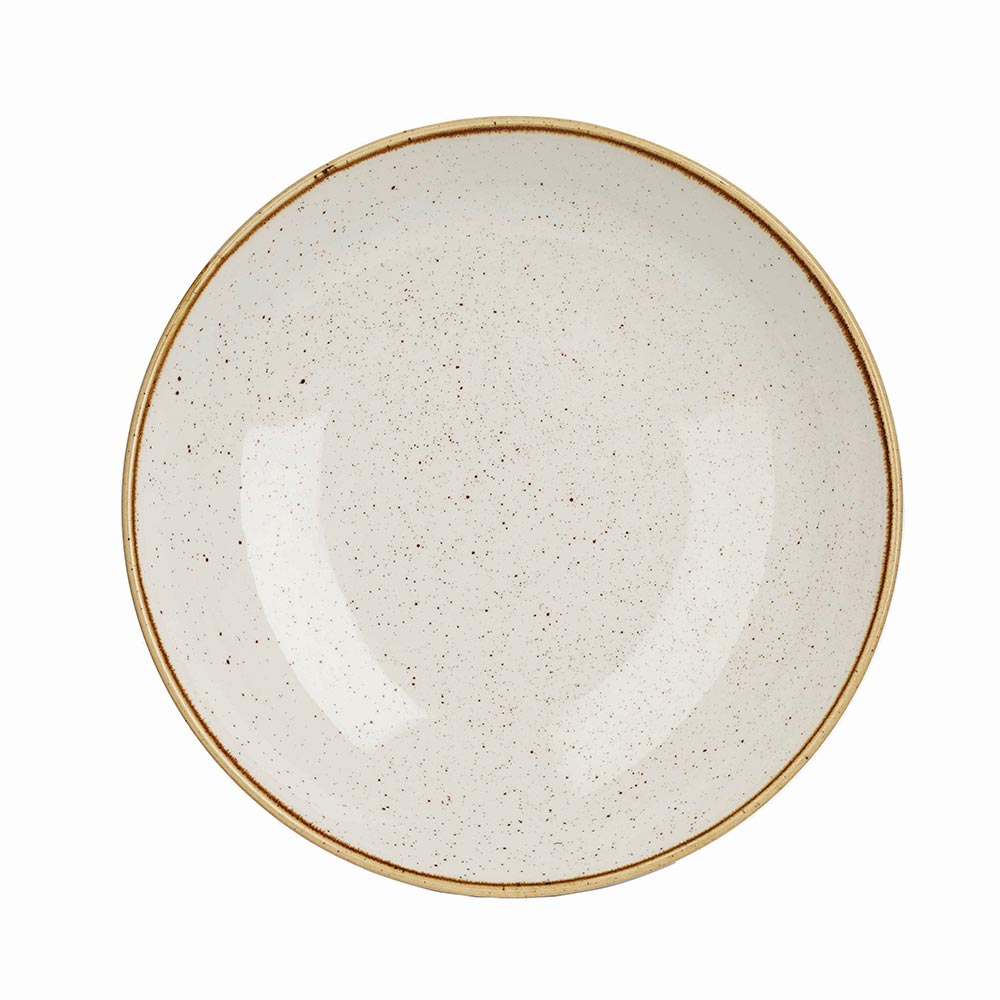 英國CHURCHiLL-STONECAST點藏系列米白色-圓形25cm西式餐碗/餐盤
