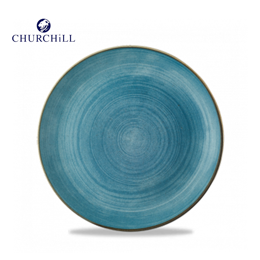英國CHURCHiLL-STONECAST點藏系列Raw鈷藍色-22cm圓形餐盤(8.67吋)