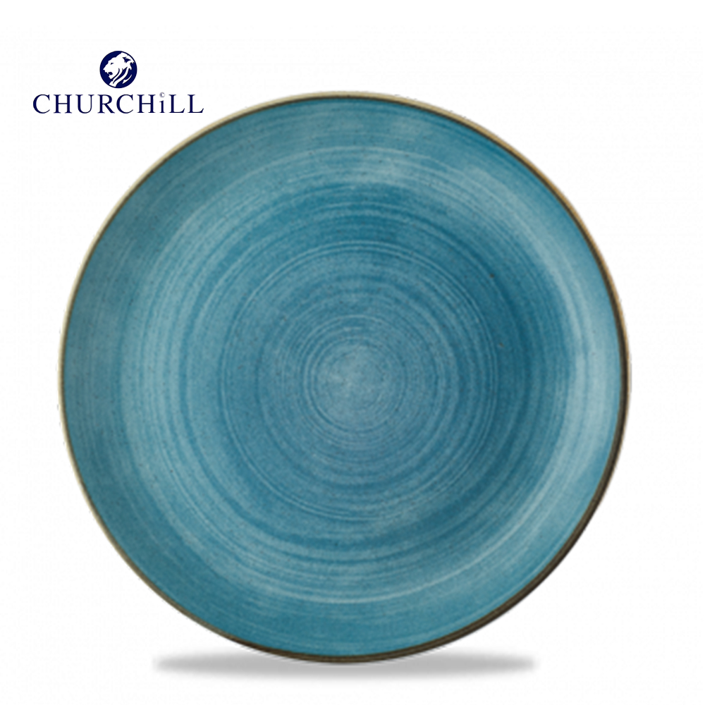 英國CHURCHiLL-STONECAST點藏系列Raw鈷藍色-26cm圓形餐盤(10.2吋)