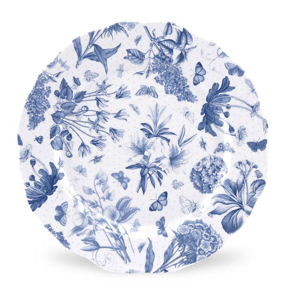 英國Portmeirion-Botanic Blue 淡雅植物藍系列-27cm餐盤(10.75吋)