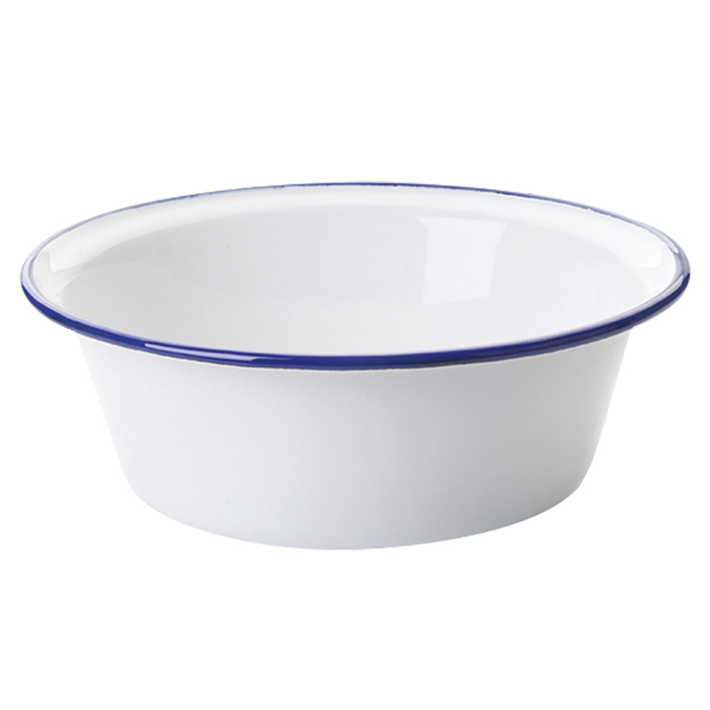IBILI 寬底琺瑯餐碗(藍20cm)
