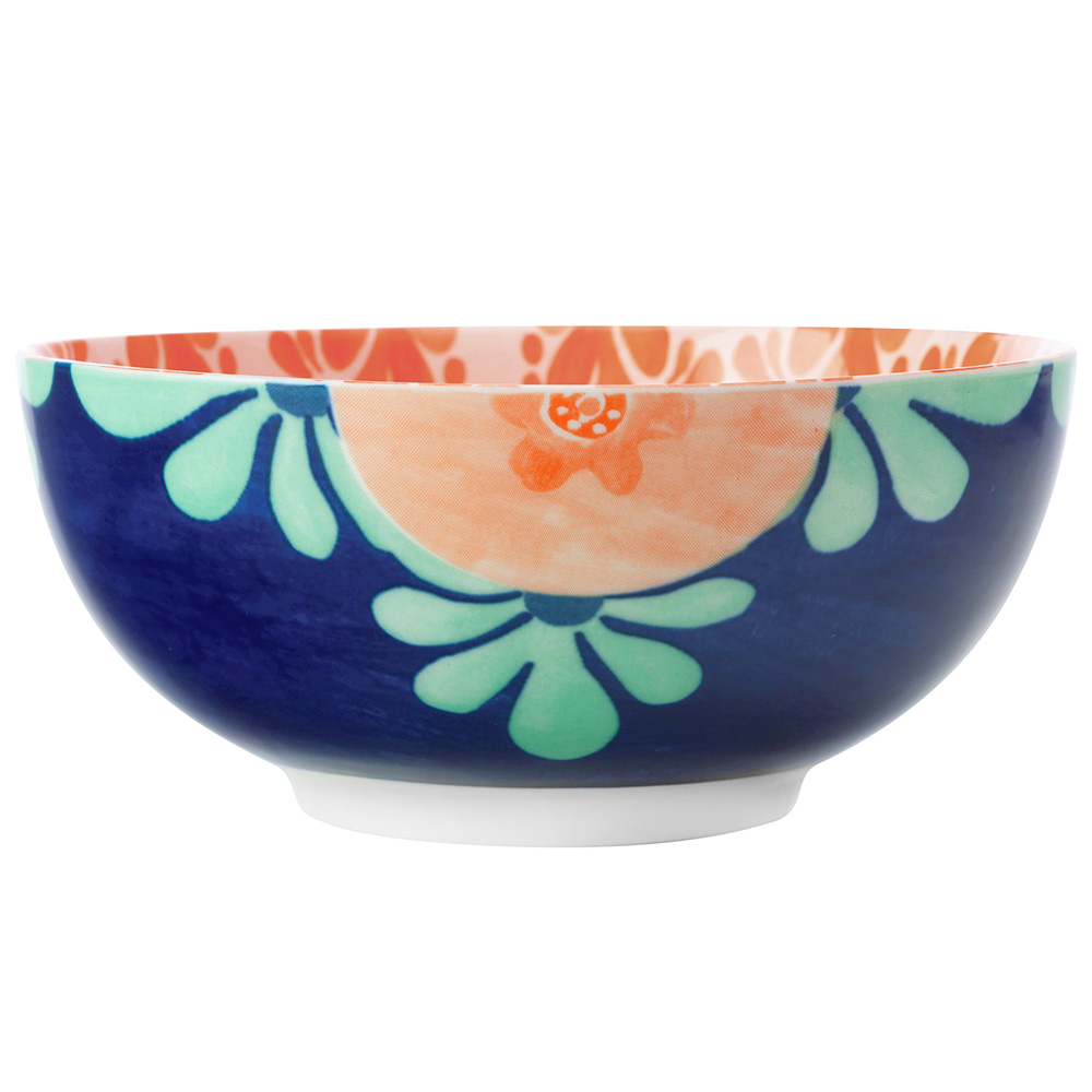 M&W 瓷製餐碗(藍釉柿16cm)