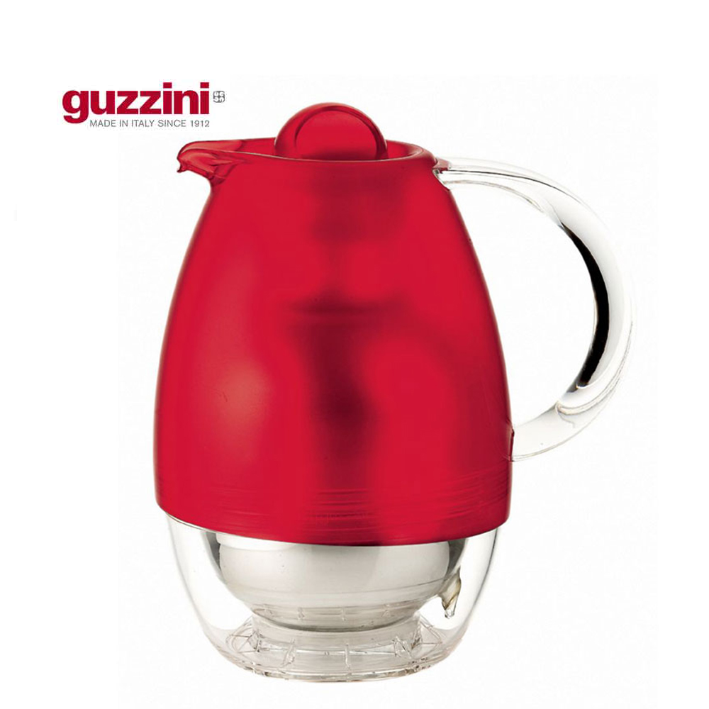 義大利GUZZINI-時尚系列-1000ml時尚保冷/保溫水壺(紅色)