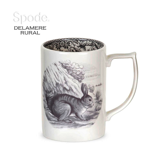 英國Spode-德拉米爾莊園系列-350ml馬克杯-兔