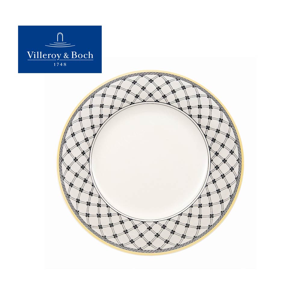 德國Villeroy&Boch-奧頓系列-22cm圓盤-Promenade皇家格紋