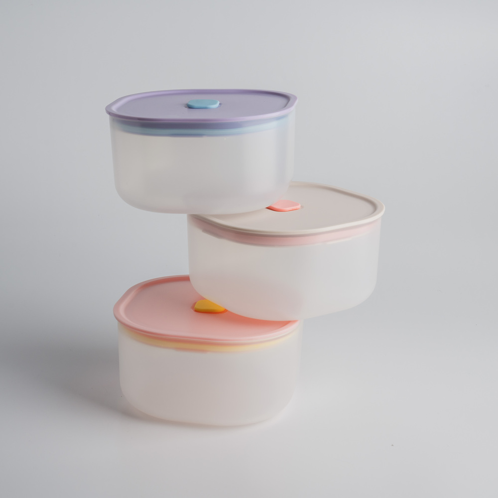 ZING Color 日日保鮮盒 1000ml - 莓果粉 / 丁香紫 / 香草杏