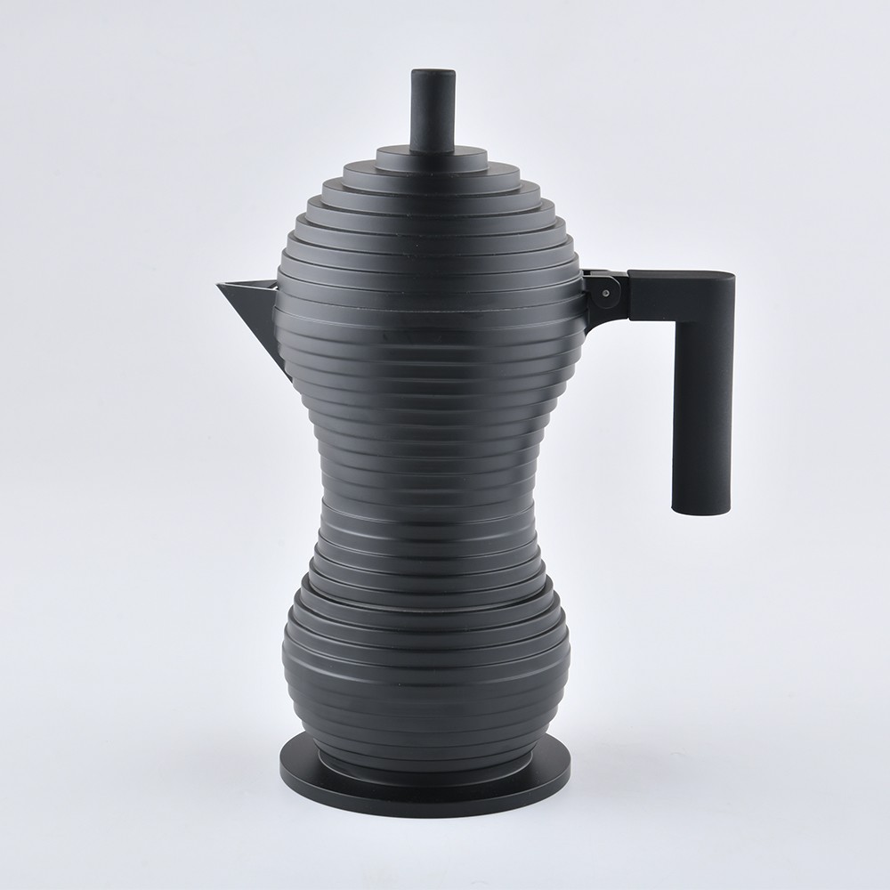 Alessi Pulcina 小雞義式摩卡壺 6人份 限量黑