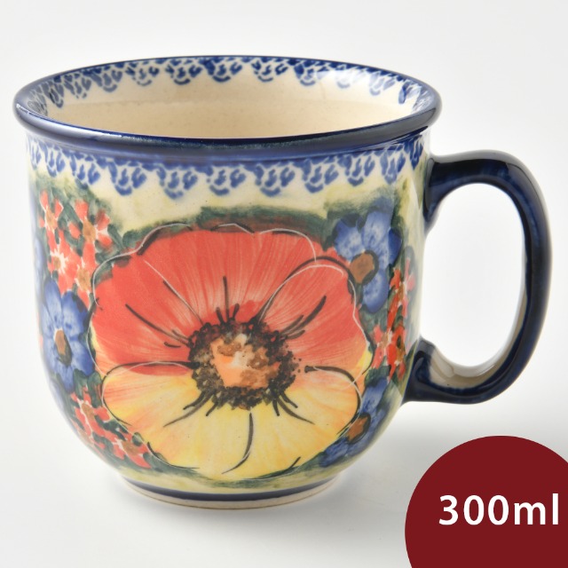 波蘭陶 古典花園系列 花茶杯 300ml 波蘭手工製