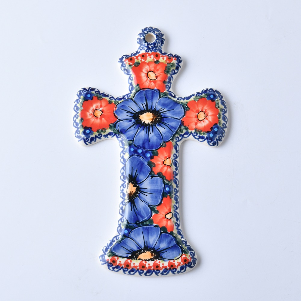 波蘭陶 仲夏紫蜜系列 十字架 波蘭手工製