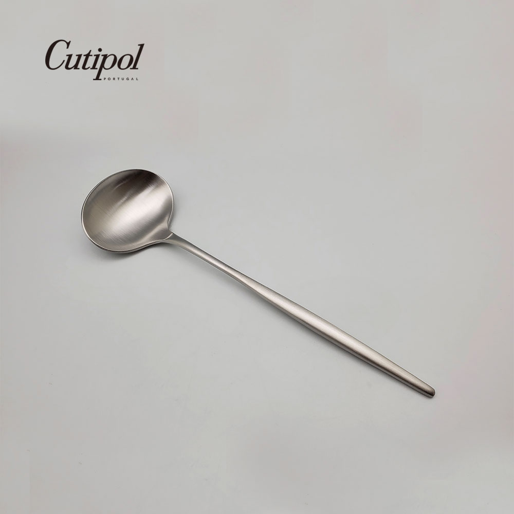 葡萄牙Cutipol-MOON系列-霧面不銹鋼-22cm湯勺/醬料勺
