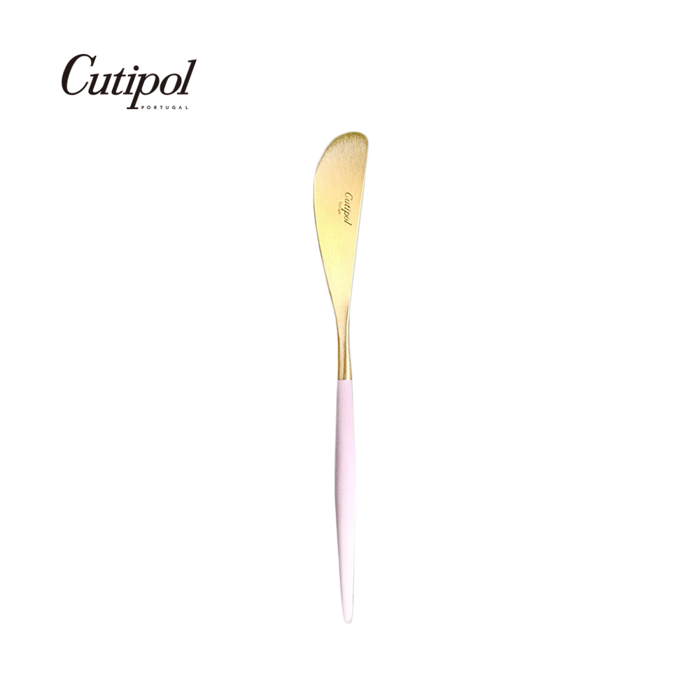 葡萄牙Cutipol-GOA系列-粉紅金霧面不銹鋼-17.3cm奶油刀