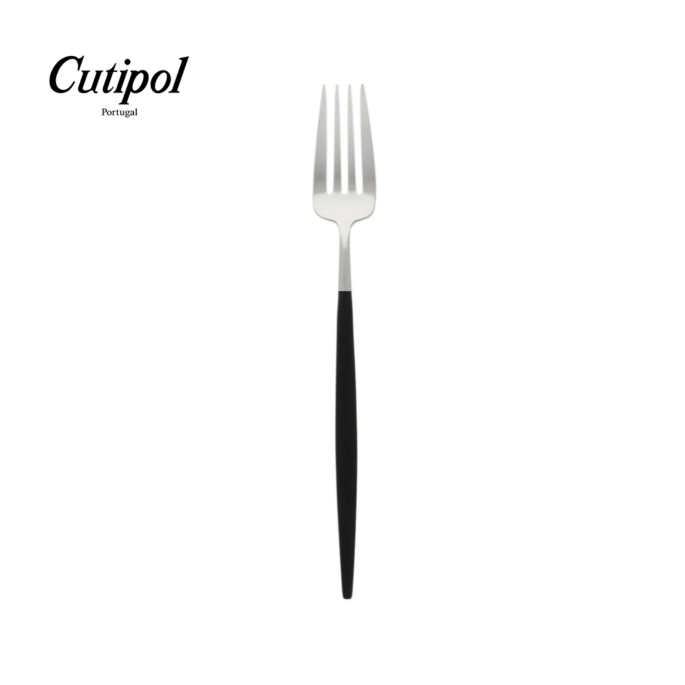 葡萄牙Cutipol-GOA系列-黑柄霧面不銹鋼-18.5cm點心叉