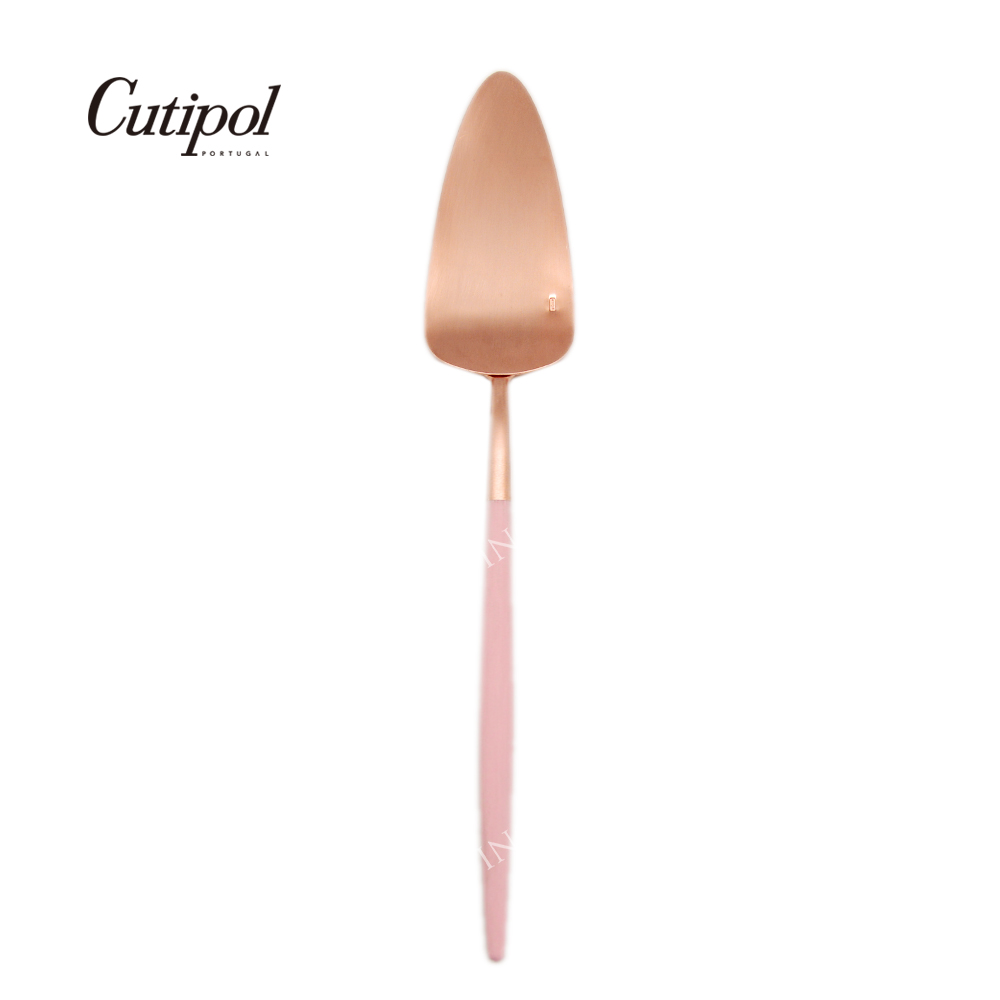 葡萄牙Cutipol GOA ROSE系列-粉玫瑰金霧面不銹鋼-28cm蛋糕刀PieServer