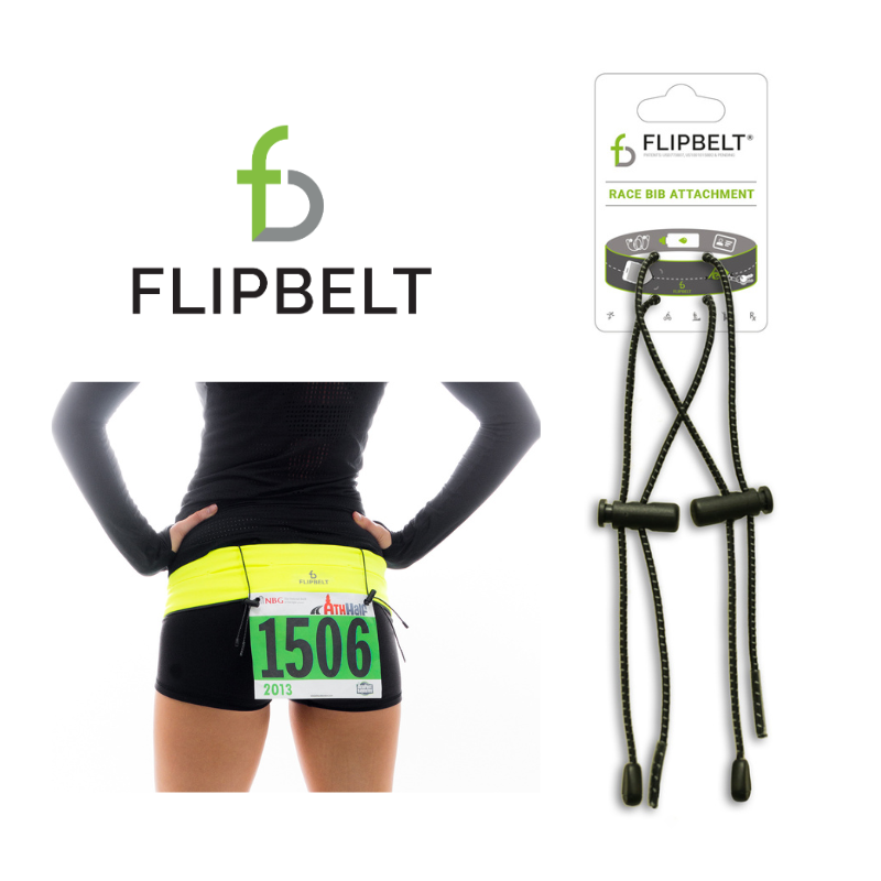 FlipBelt 飛力跑運動收納腰帶 - 號碼布固定繩
