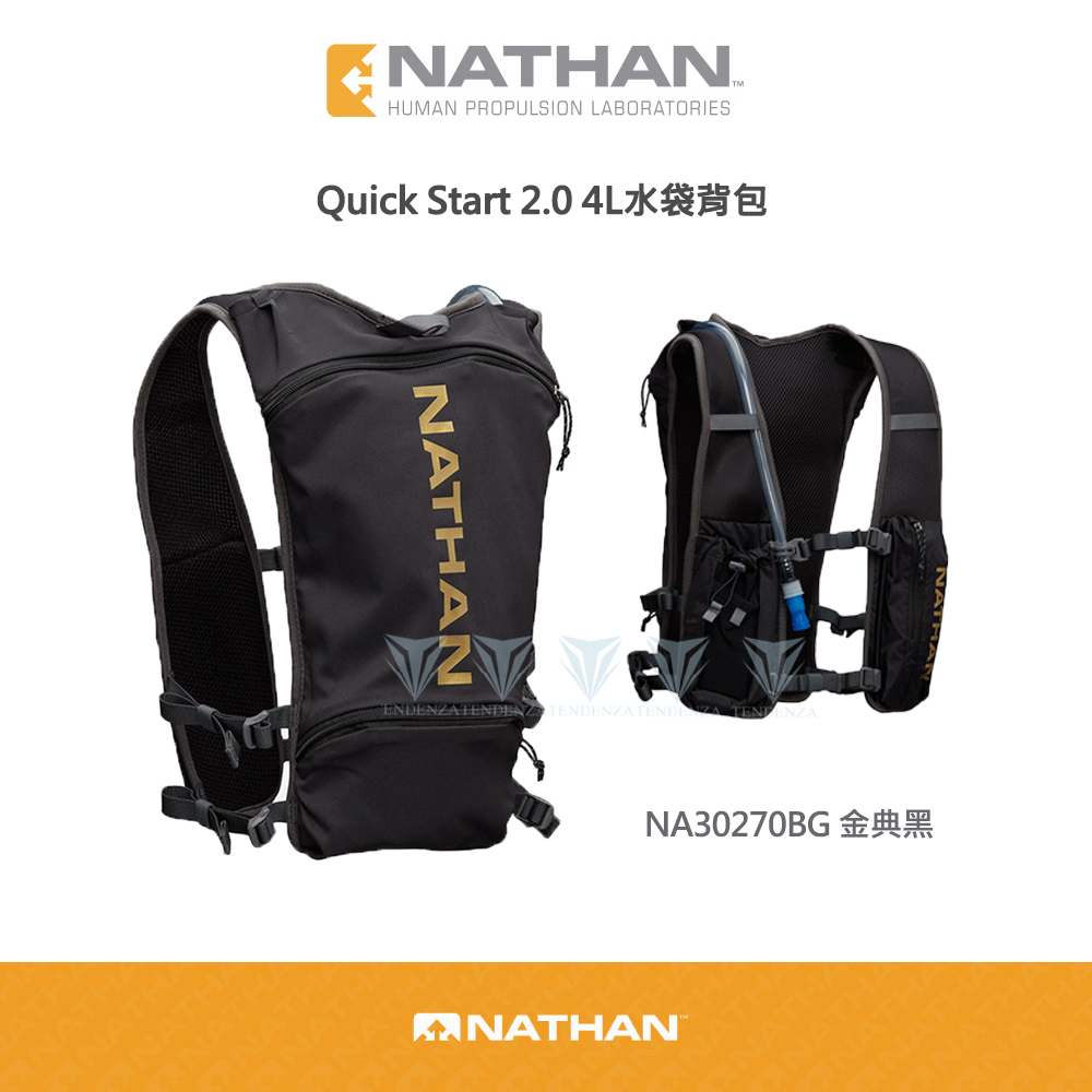 【美國 NATHAN】Quick Start 2.0 4L水袋背包-金典黑