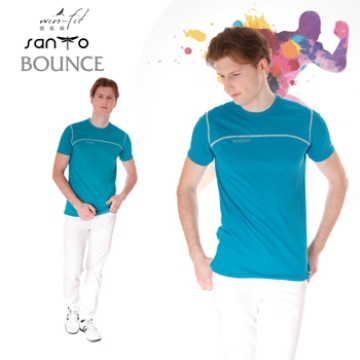 SANTO win-fit 微氣候運動衫(特設款)-湖水藍-XL