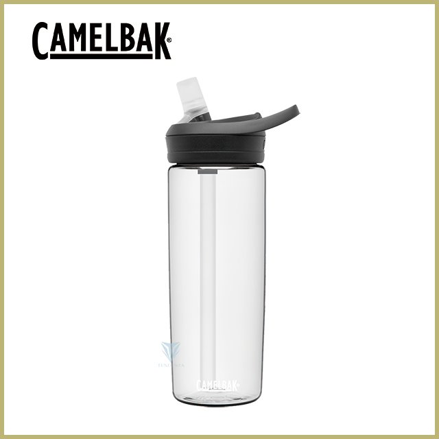 CamelBak 600ml eddy+多水吸管水瓶 晶透白