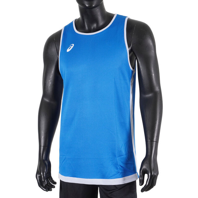 Asics Apparels [2063A255-400 男 籃球背心 訓練 運動 吸濕 快乾 輕量 舒適 雙面 藍