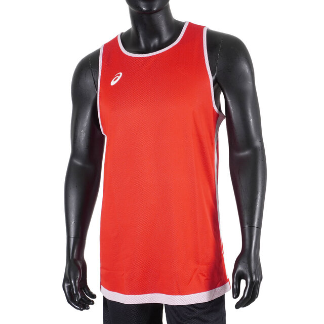 Asics Apparels [2063A255-600 男 籃球背心 訓練 運動 吸濕 快乾 輕量 舒適 雙面 紅