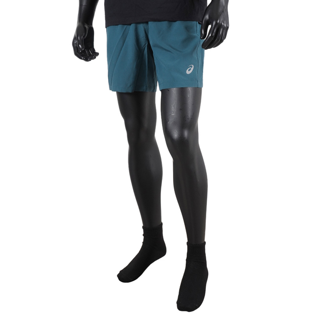 Asics [2011B206-401 男 短褲 7吋 跑步 運動 休閒 吸濕 排汗 快乾 輕薄 內裡 反光 藍