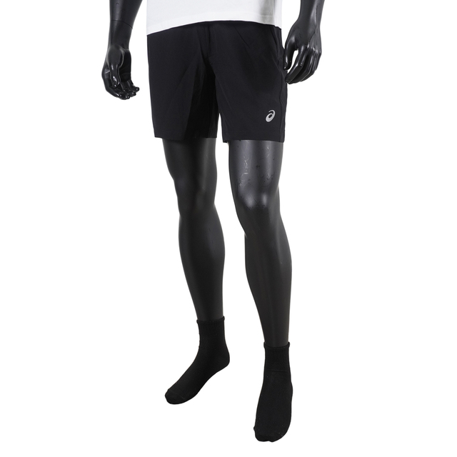 Asics [2011B206-001 男 短褲 7吋 跑步 運動 休閒 吸濕 排汗 快乾 輕薄 內裡 反光 黑